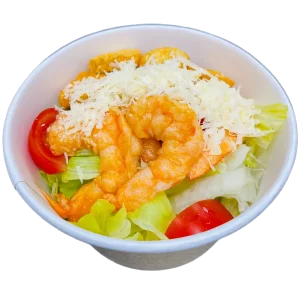 Салат Цезарь с тигровыми креветками
